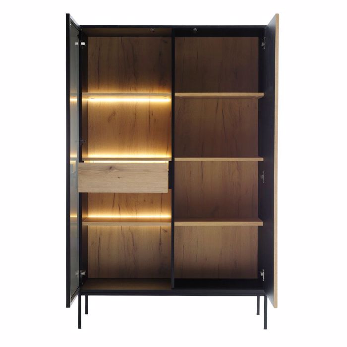 Liberta - Maison MYSTERY Bitrina Fusiko Skouro/Mavro me 2 Portes 104x39x166cm 05-0811